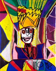 prince-yugio-2015-acrylic-and-paint-marker-on-canvas-panel-35-5-x-28-cm